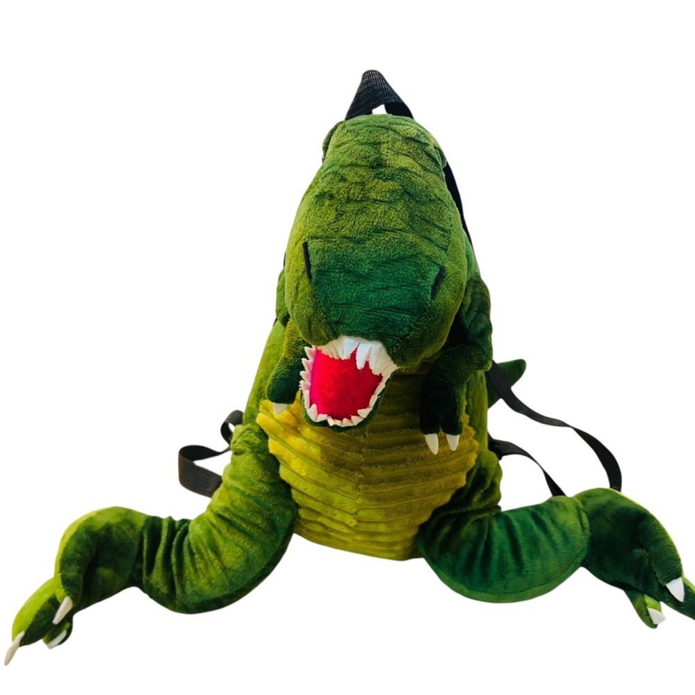 Green Dinosaur Plush Backpack - image 1